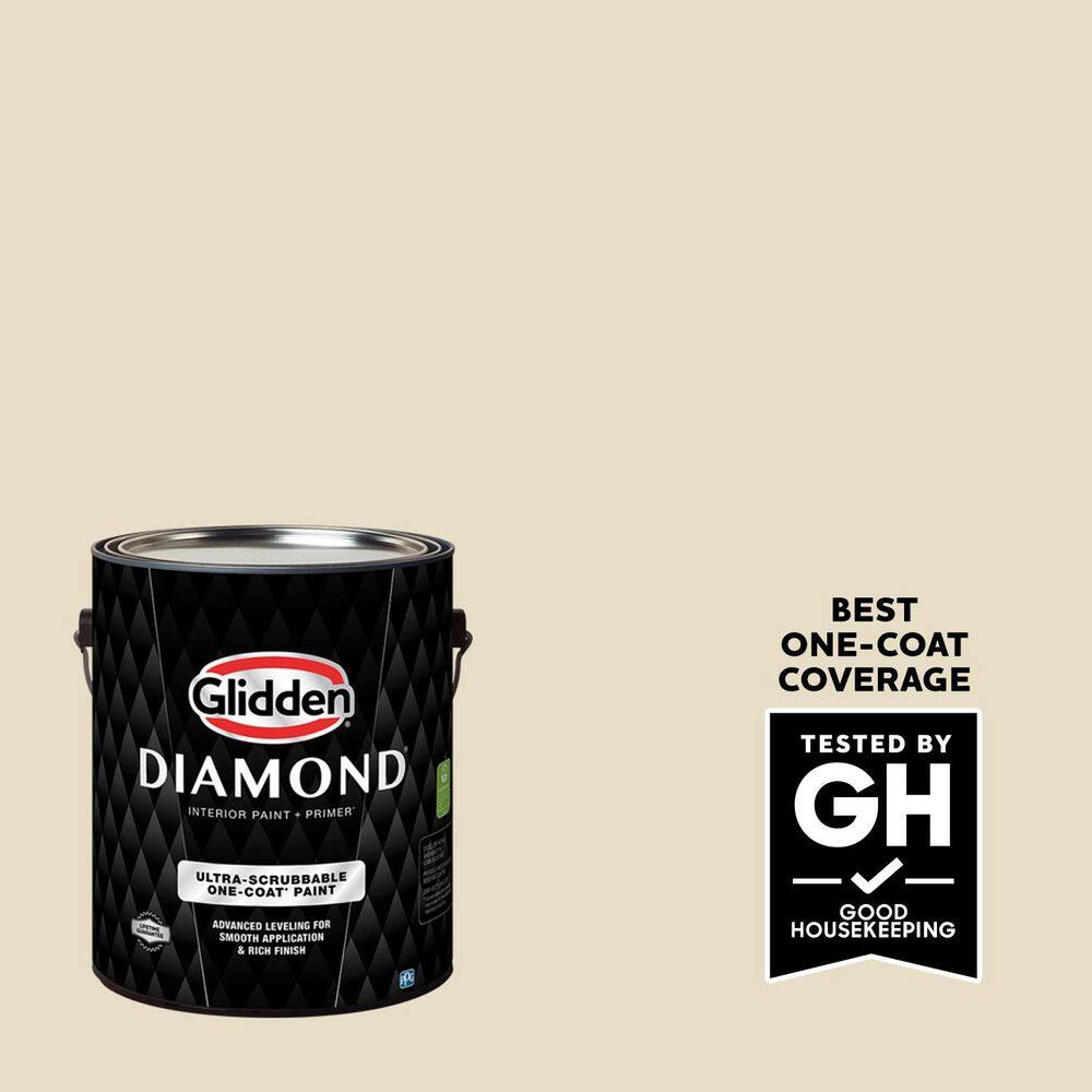 Glidden Diamond 1 gal. PPG1098-2 Heavy Cream Satin Interior Paint
