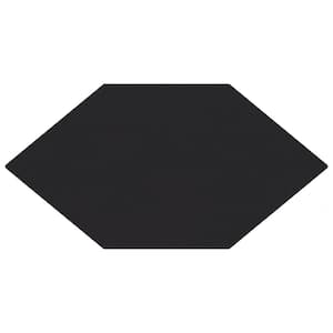 Textile Basic Kayak Black 6-1/2 in. x 12-1/2 in. Porcelain Floor and Wall Tile (8.4 sq. ft./Case)
