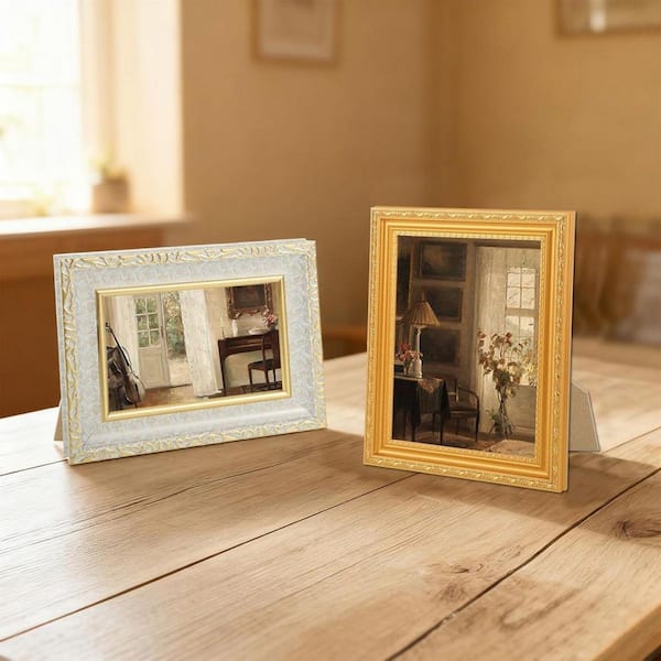8 x 10 Brown Wood Hanging Picture Frame Set of 10 HDFN7NK24C - The