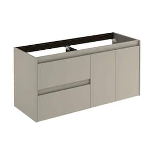 Ambra 120 DBL Base 47 in. W x 18 in. D x 22 in. H Bath Vanity Cabinet without Top in Matte Sand