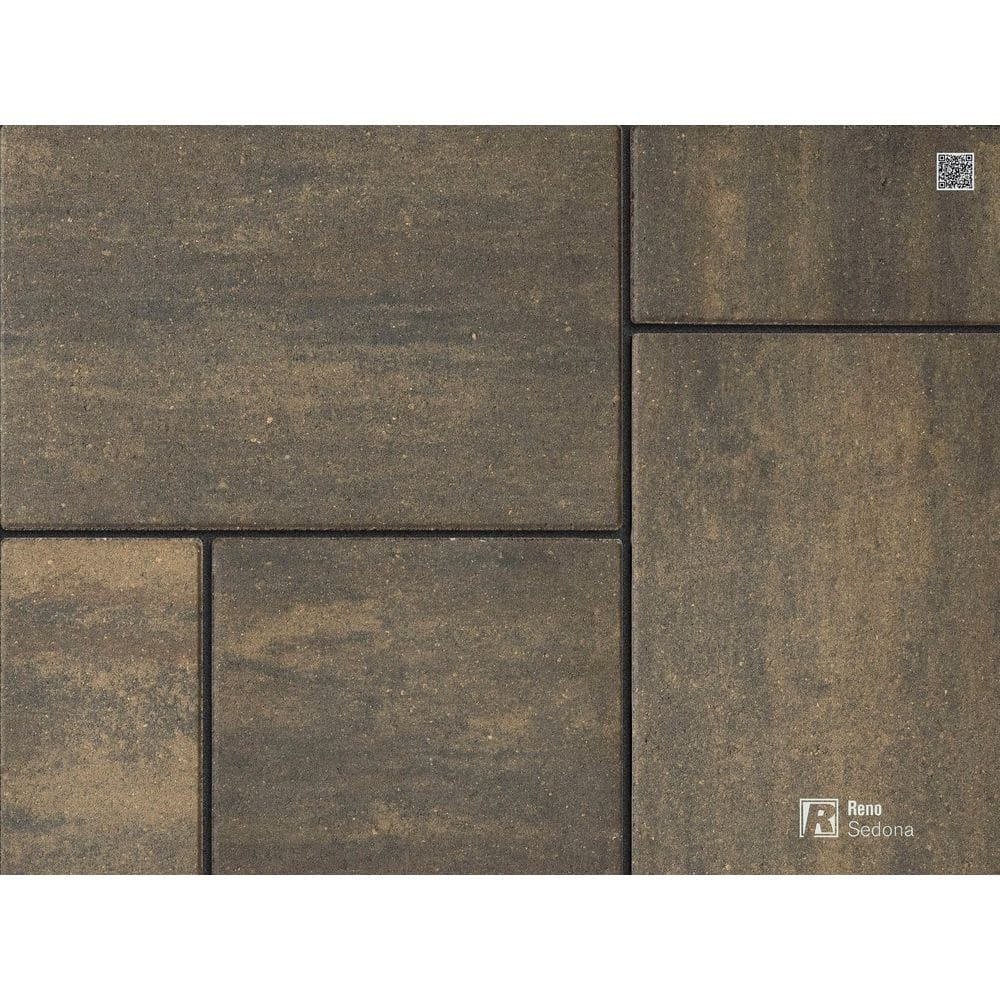 interlock Paper Sample Only: Reno 24 in. x 18 in. Sedona Concrete Paver ...