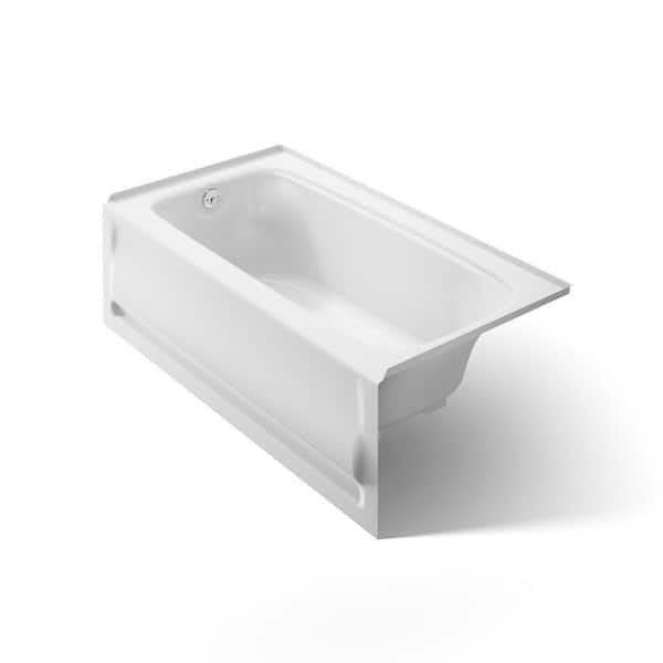 Bancroft 60 in. x 32 in. Soaking Bathtub with Left-Hand Drain in White