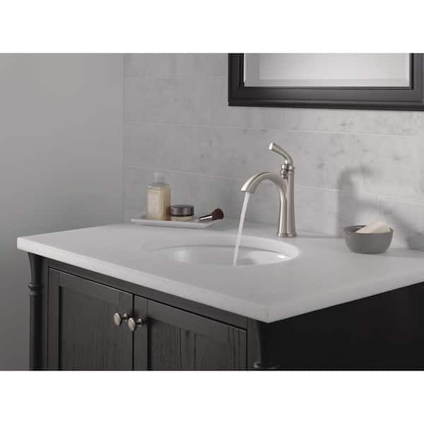 Geist Single Handle Single Hole Bathroom Faucet in Spotshield Brushed Nickel