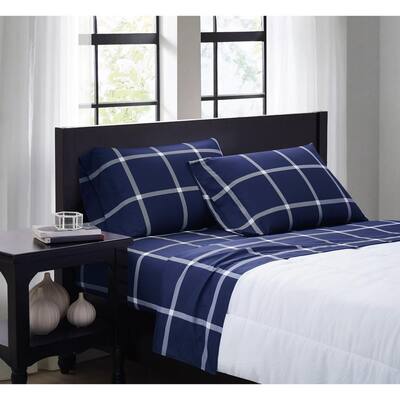 blue twin sheet set
