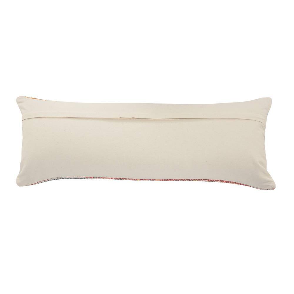 Ox Bay Cailee Diamond Chevron Throw Pillow, 14" x 36" Reactangle, Multi-color & White, Count per Pack 1