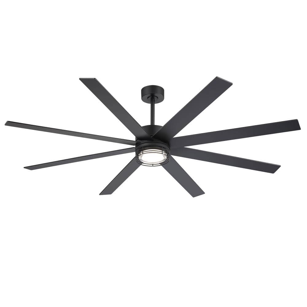 72 in. Integrated Dimmable LED Indoor Black Windmill Ceiling Fan with Remote and DC Motor price history on PriceWatchPro