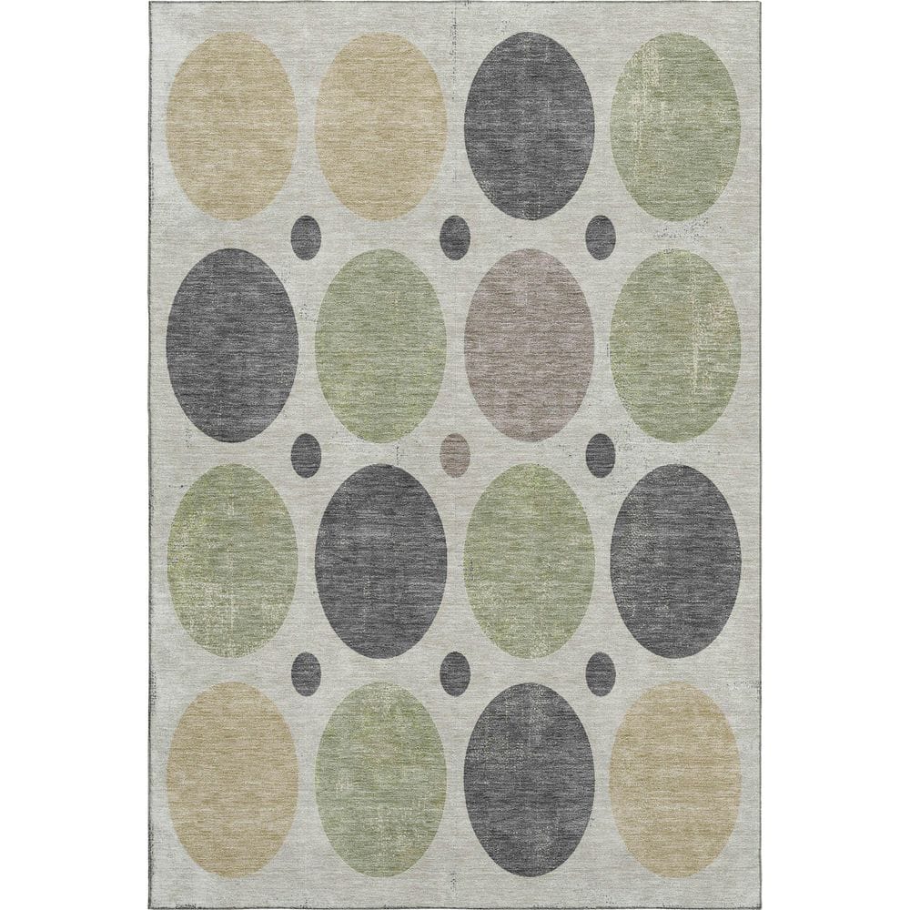 Mayfield Premium Machine Washable Abstract AMF1949 Beige 9 ft. x 12 ft. Area Rug price history on PriceWatchPro