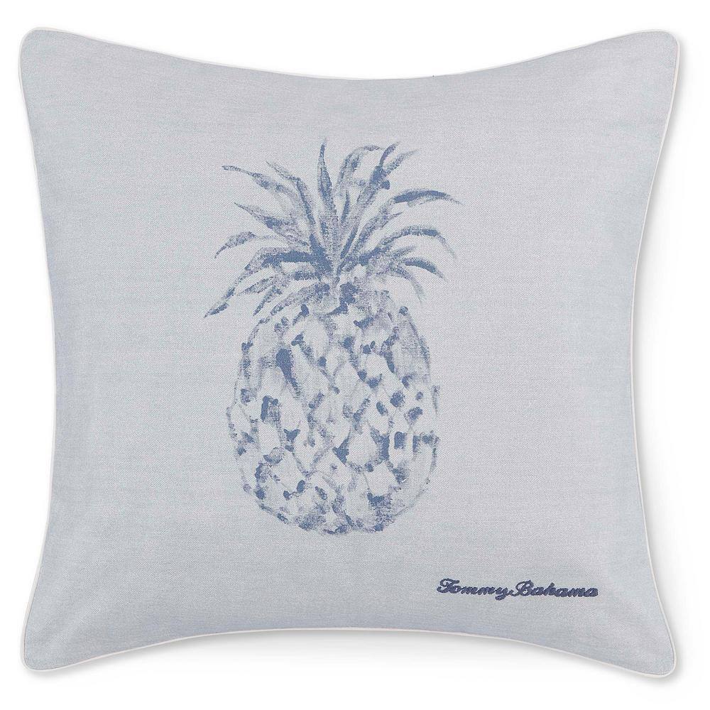 Coastal Indigo Blue Queen Comforter Set with Bonus Throw Pillows