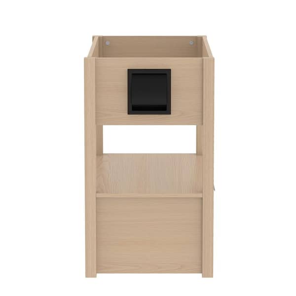 30 in. W x 18 in. D x 31.5 in. H Single Freestanding Bath Vanity Cabinet without Top in Natural Wood