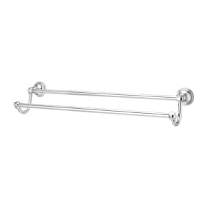 Tisbury 24 in. Double Towel Bar in Polished Chrome