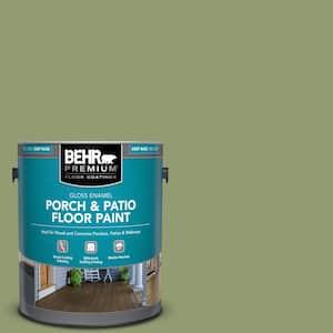 1 gal. #PPU11-04 Alamosa Green Gloss Enamel Interior/Exterior Porch and Patio Floor Paint