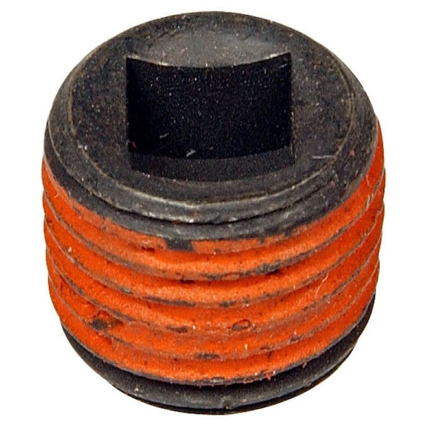 Autograde Pipe Plug C.S. Square 1/4-18 Npt, Head Size 1/4 In. (5-pack)