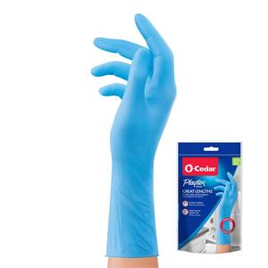 Playtex Great Lengths Blue Nitrile Gloves, 1-Size Fits Most (30-Pack)