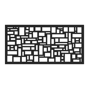 2 ft. x 4 ft. Slate Black Polypropylene Decorative Screen Panel