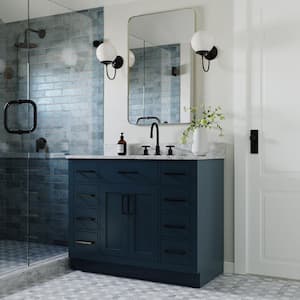 42 Inch Vanities - Blue - Bathroom Vanities with Tops - Bathroom ...