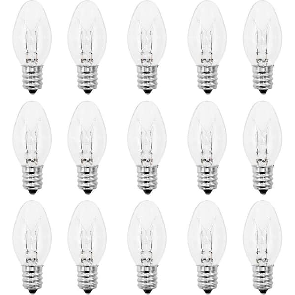 phyfalip 15W C7 Warm White Dimmable Wax Warmer Bulbs, E12