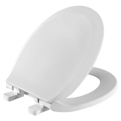 Cadet Slow Close Round Closed Front Toilet Seat with EverClean in White