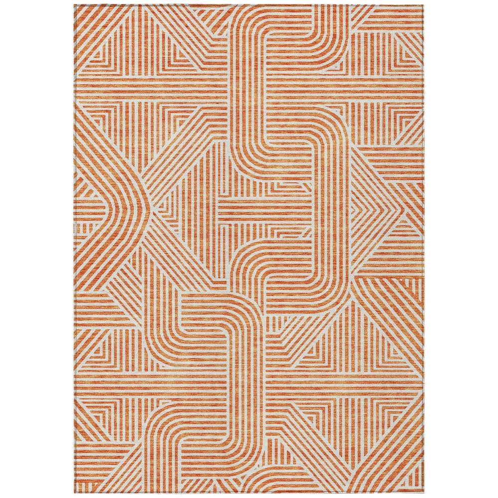 Chantille Machine Washable Indoor/Outdoor Abstract ACN917 Orange 2 ft. 6 in. x 3 ft. 10 in. Area Rug price history on PriceWatchPro