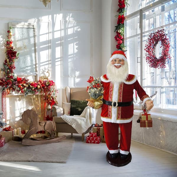 Sitting Santa or Snowman Traditional Christmas Decorations Sold Individually 