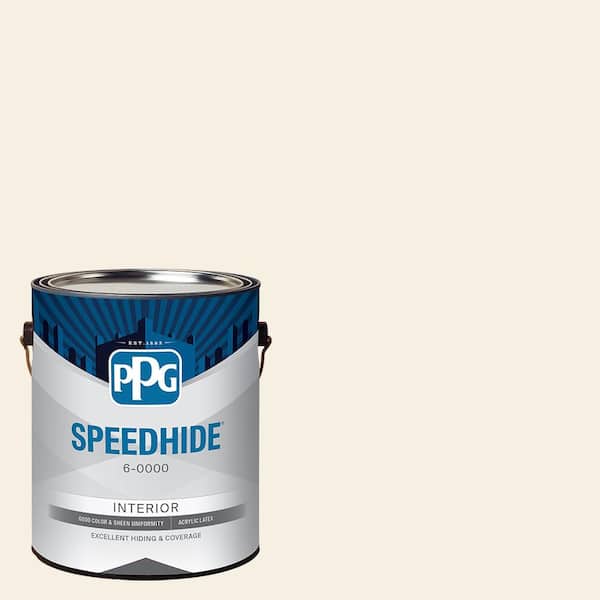 1 gal. PPG15-06 White Chip Satin Interior Paint