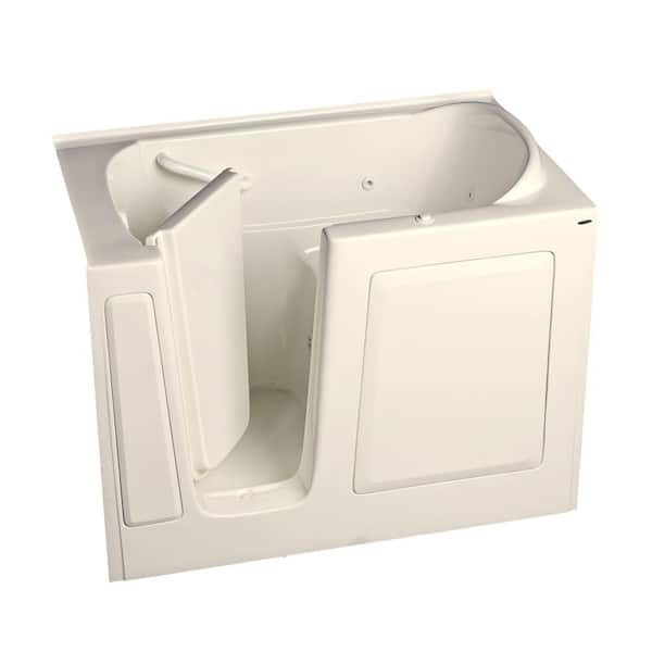American Standard Gelcoat 4.25 ft. Walk-In Whirlpool Tub with Left Quick Drain in Linen