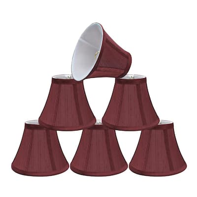 6 in. x 5 in. Rust Bell Lamp Shade (6-Pack)