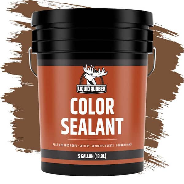 LIQUID RUBBER 5 Gal. Medium Brown Color Sealant