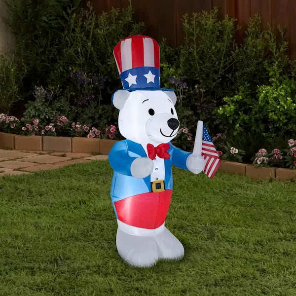 Gemmy Airblown Inflatable shops Polar Bear 8ft. Tall