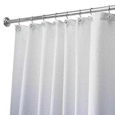 Carlton Stall-Size Shower Curtain in White