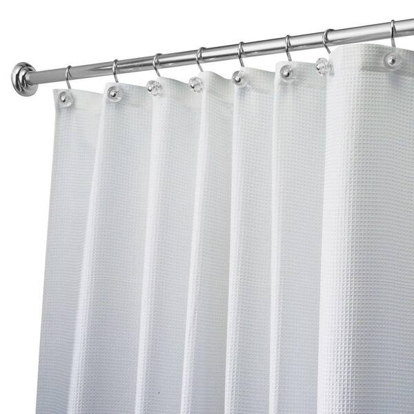Interdesign Carlton Extra Wide Shower, Standard Shower Curtain Length And Width
