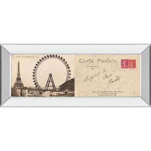 "Lettre De Paris Il" By Wild Apple Graphics Mirror Framed Print Travel Wall Art 42 in. x 18 in.