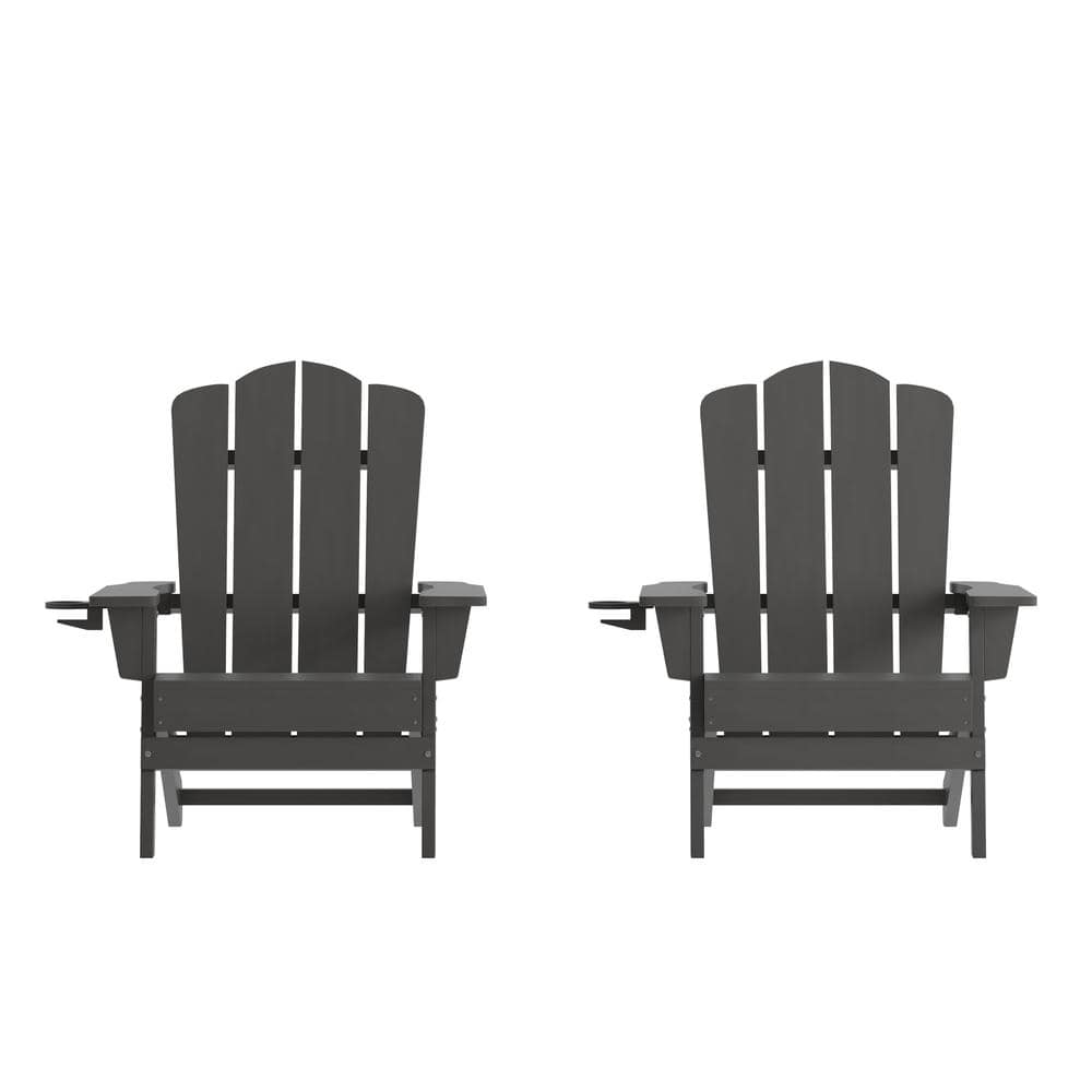 Gray Faux Wood Resin Adirondack Chair (Set of 2) price history on PriceWatchPro