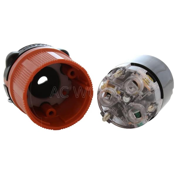 AC WORKS NEMA L6-30R 30A 250V 3-Prong Locking Female Connector
