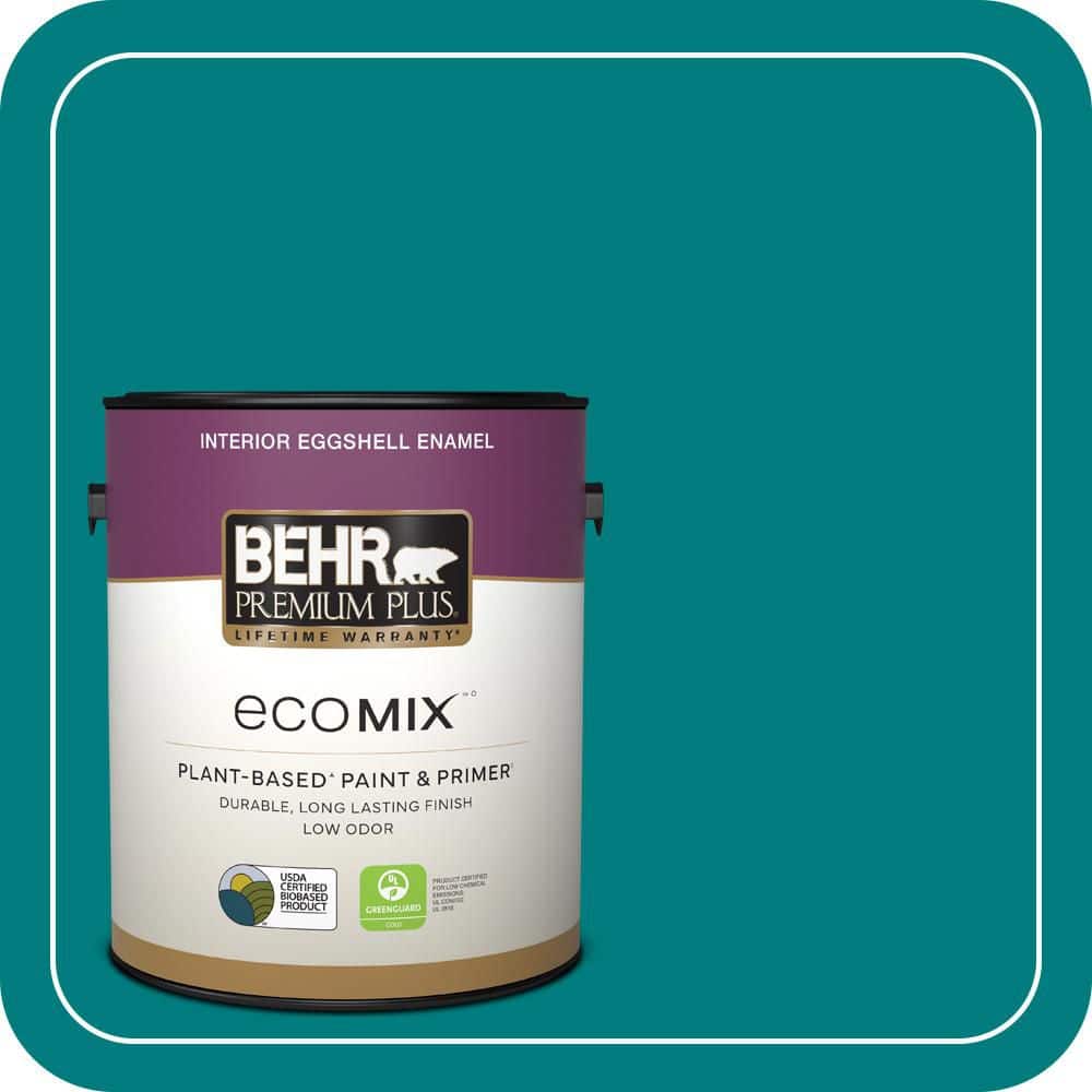 1 gal. #S-G-500 Tropical Waters Eggshell Enamel EcoMix Plant-Based Interior Paint & Primer price history on PriceWatchPro