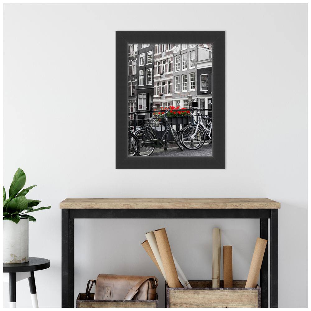 Corvino Black Solid Wood Wall Picture Frame 18x24 Inches