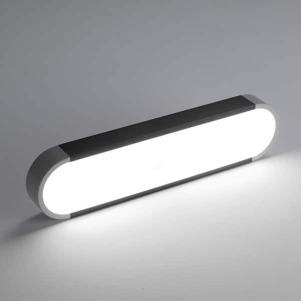 Genoci 19.7 in. 39 Watt Modern Simple Black Rectangle Integrated