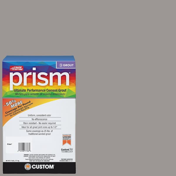 Custom Building Products Prism #165 Delorean Gray 17 lb. Ultimate Performance Rapid Setting Grout