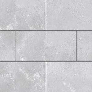 Bexar Marble 12 MIL x 12 in. W x 24 in. L Click Lock Waterproof Vinyl Tile Flooring (571.9 sqft/pallet)