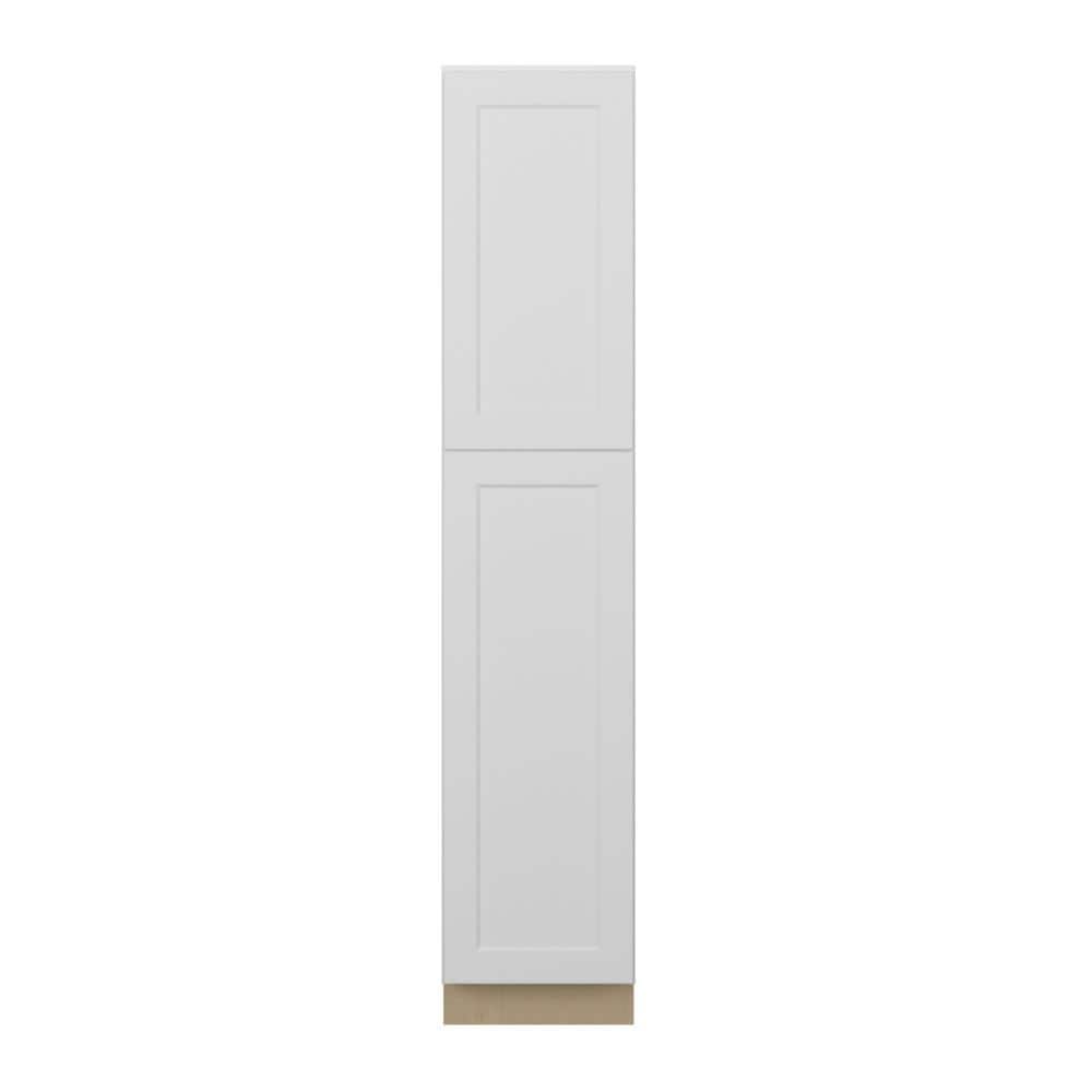 Norfolk Shaker 18 in. W x 90 in. H x 24 in. D in Painted White Plywood Asse