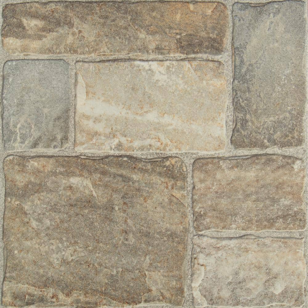 Cobblestone II 20 in. x 20 in. Ceramic Floor Tile 9658 - The Home Depot