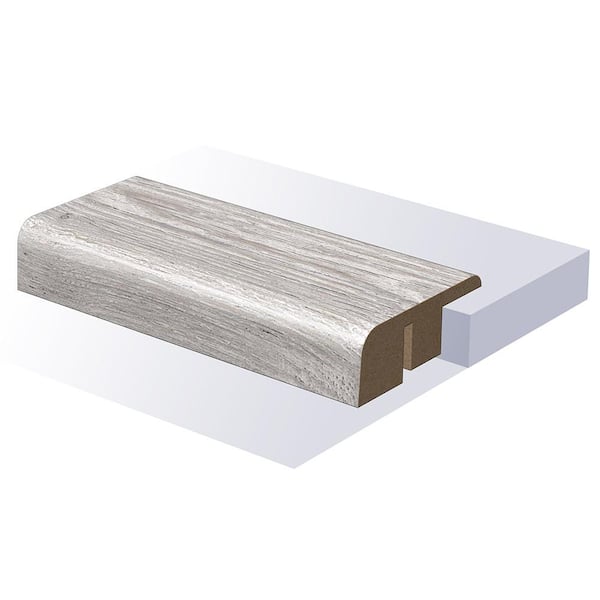 ACQUA FLOORS Regal Chambord End Cap 0.6 in T x 1.465 in. W x 94 in. L Smooth Wood Look Laminate Moulding/Trim