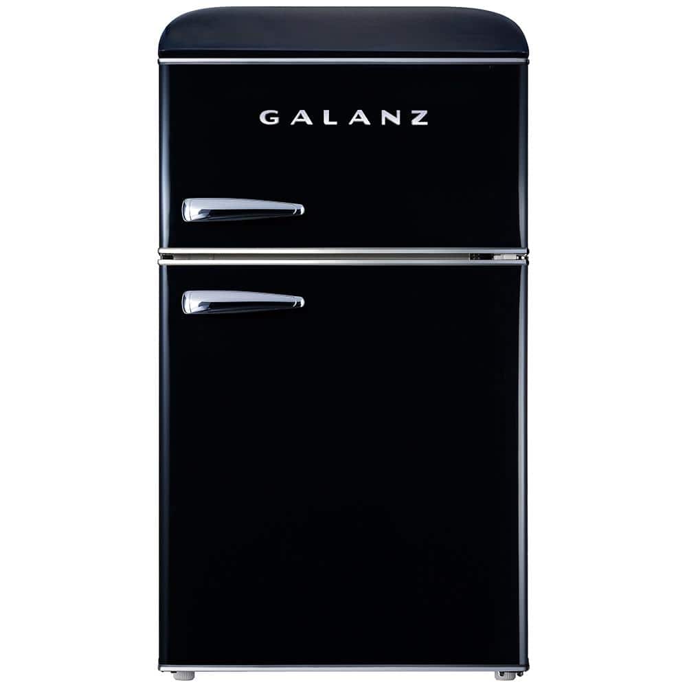 Galanz 3.1 cu. ft. Retro Mini Fridge in Red with Dual Door True Freezer  GLR31TRDER - The Home Depot