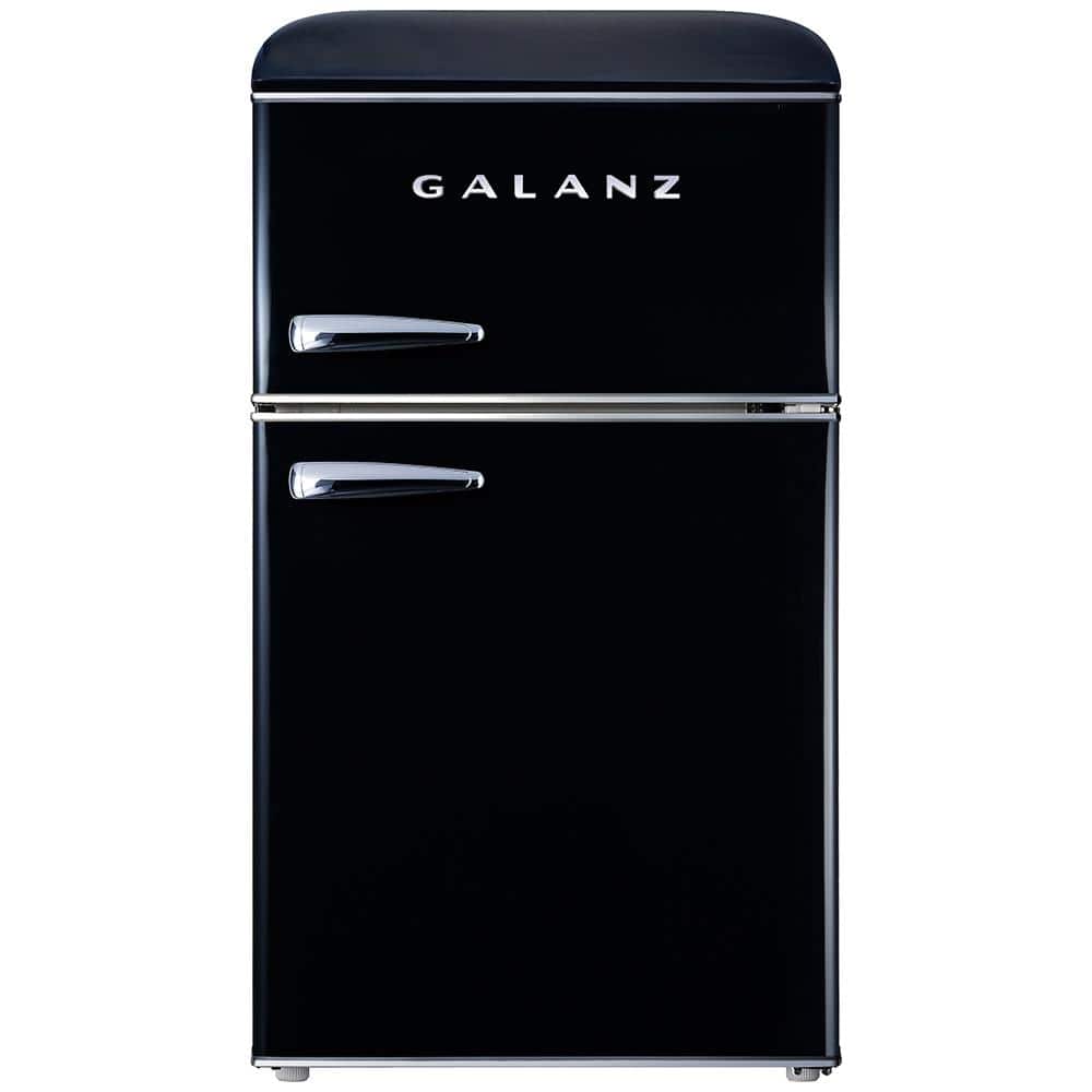 20 in. 3.1 cu. ft. Retro Top Freezer Refrigerator, Vinyl Black, Energy Star