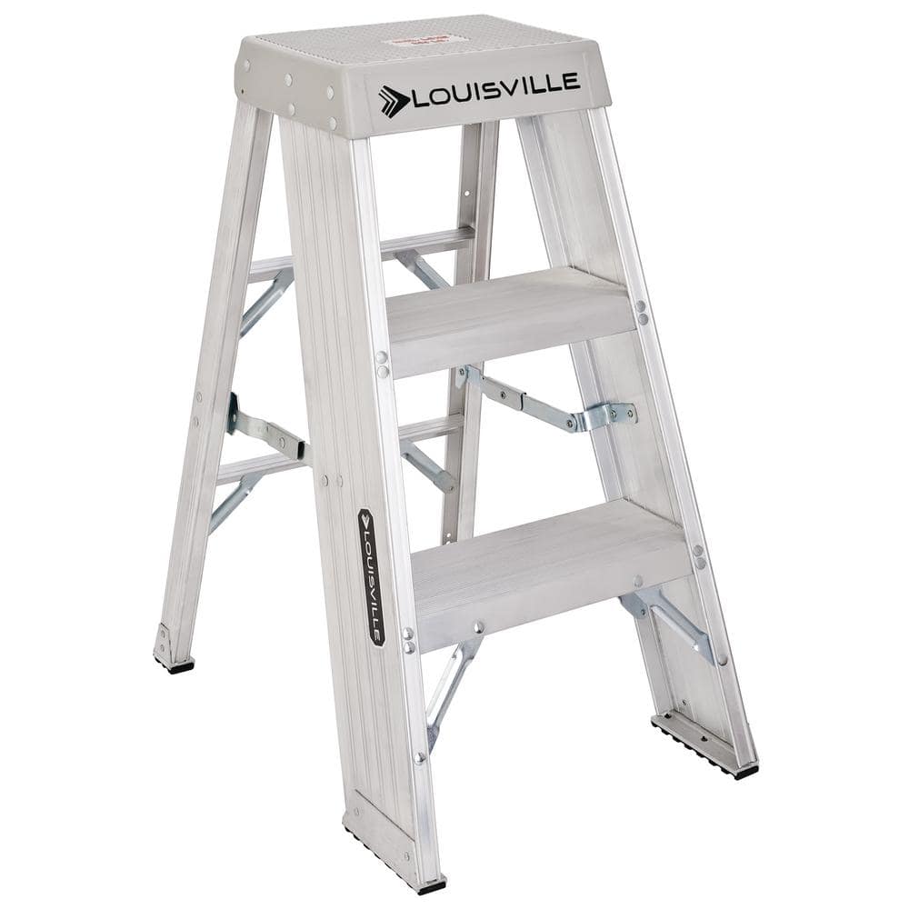 Louisville Ladder 3 ft. Aluminum Step Stand with 300 lb. Load Capacity Type IA Duty Rating -  AY8003