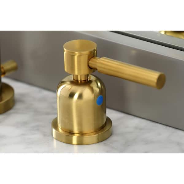 Concord 8 in. Widespread 2-Handle Bathroom Faucet in Brushed Brass