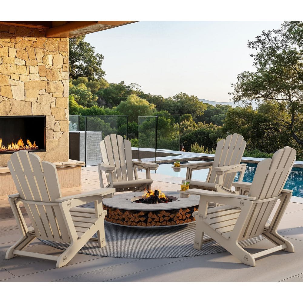 PURPLE LEAF Adirondack Chair 4-set HDPE All-Weather Outdoor