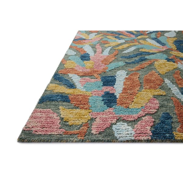 Tilly Green / Multi 2 ft. 3 in. x 3 ft. 9 in. Traditional Accent Rug