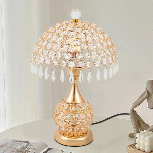 Vintage Small high quality Clear Glass Cube Accent Table Lamp No Shade