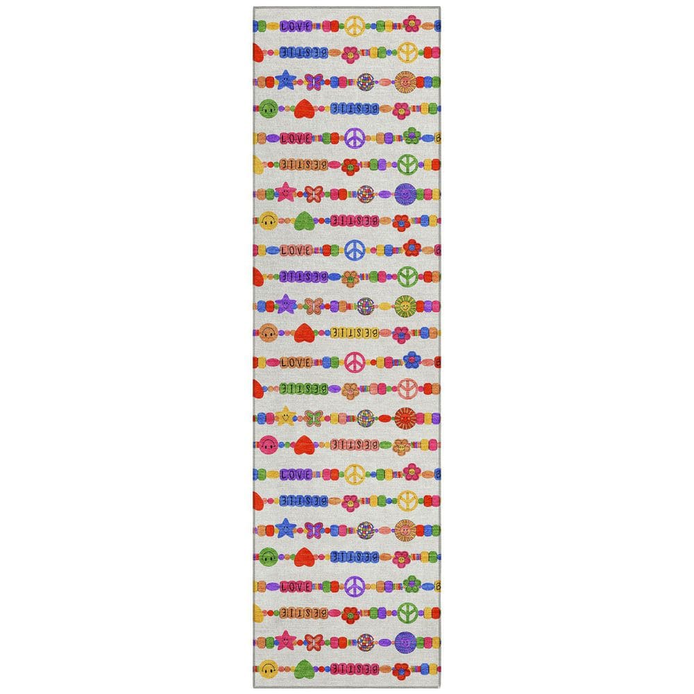 Chantille Machine Washable Indoor/Outdoor Abstract ACN2658 Ivory 2 ft. x 7 ft. Runner Rug price history on PriceWatchPro