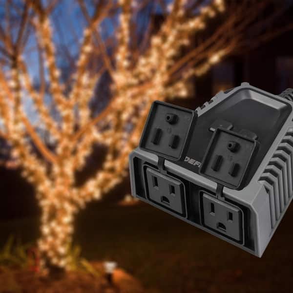 Defiant 15 Amp 120-Volt Indoor Smart Plug & Timer Wi-Fi Bluetooth Single  Outlet Powered by Hubspace (2-Pack) HPPA11AWB2 - The Home Depot